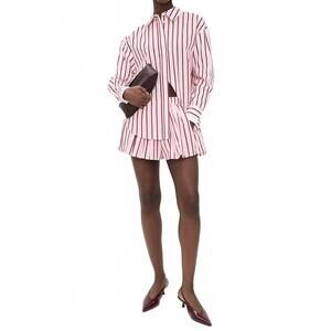 NEW LINE AND DOT vivee striped skort in pink